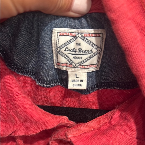 Lucky Brand Red Men's Hoodie - Picture 2 of 2